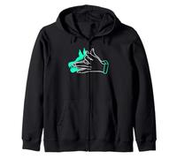 Gráfico Teal Aqua Aqua Feed The Wolf Within Teal Aqua Sudadera con Capucha