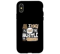 Gráfico The Hustle Looks Crazy Tan en Color Tostado Carcasa para iPhone X/XS