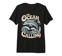 Gráfico The Ocean Is Calling Dolphin para Amantes del mar Camiseta Premium