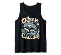 Gráfico The Ocean Is Calling Dolphin para Amantes del mar Camiseta sin Mangas