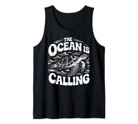 Gráfico The Ocean is Calling Sea Turtle Adventure Camiseta sin Mangas