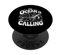 Gráfico The Ocean is Calling Sea Turtle Adventure PopSockets PopGrip Adhesivo