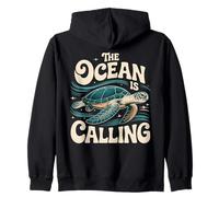 Gráfico The Ocean is Calling Sea Turtle Adventure Sudadera con Capucha