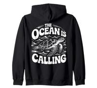 Gráfico The Ocean is Calling Sea Turtle Adventure Sudadera con Capucha