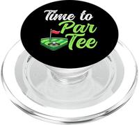 Gráfico Time To Par Tee para jugador de golf, golfista, amante del golf PopSockets PopGrip para MagSafe