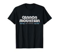 Gráfico Tipo Retro de Cannon Mountain, New Hampshire, años 70 y 80 Camiseta