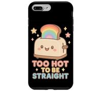Gráfico Too Hot to Be Straight Kawaii Rainbow Toaster Pride Carcasa para iPhone 7 Plus/8 Plus