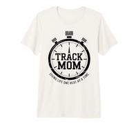 Gráfico Track Mom Living Life One Heat At A Time Camiseta Premium