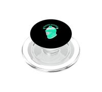 Gráfico Turquesa Claro Aqua Color Trust Issues-V2 Teal Aqua PopSockets PopGrip para MagSafe