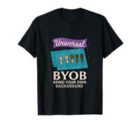 Gráfico Universal de invitación a una Fiesta BYOB sobre Diversidad y Unidad Camiseta