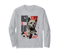 Gráfico Urbano de Perro Cairn Terrier Rugged Ready Manga Larga