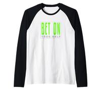 Gráfico Verde Apuesta en ti Verde Camiseta Manga Raglan