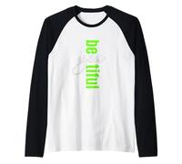 Gráfico verde Be-You-tiful verde Camiseta Manga Raglan