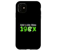 Gráfico verde de Just A Kid de 198X Green Carcasa para iPhone 11