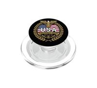 Gráfico Vintage de bisontes patrióticos de EE. UU. E Pluribus Unum PopSockets PopGrip para MagSafe