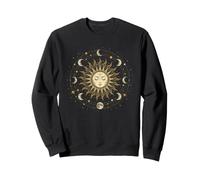 Gráfico Vintage de Celestial Sun Mandala Moon Phase Sudadera