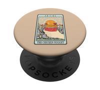 Gráfico Vintage de Comida mística de la Carta del Tarot con Pepitas de Pollo PopSockets PopGrip Adhesivo