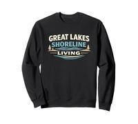 Gráfico Vintage de Great Lakes Shoreline Living Sudadera