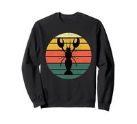 Gráfico Vintage de Langosta de Maine, Estilo Retro, Puesta de Sol y Costa Sudadera