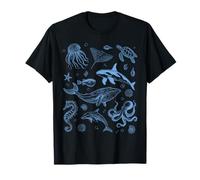 Gráfico vintage de los años 90 de Ocean Life Sea Aesthetic Dolphin Beach Camiseta