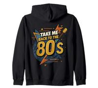 Gráfico vintage de Memory Lane Take Me Back to the 80's Sudadera con Capucha