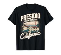 Gráfico vintage de Presidio San Francisco, California Camiseta
