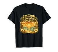 Gráfico Vintage de Puesta de Sol I'Ll Follow You Into The Sun Camiseta