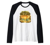 Gráfico Vintage de Puesta de Sol I'Ll Follow You Into The Sun Camiseta Manga Raglan