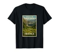 Gráfico Vintage de Recuerdo de Viaje del Cirque De Gavarnie, Francia Camiseta