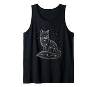 Gráfico Vintage de Vida Salvaje con diseño de Fox Nature Lover, Cielo Estrellado Camiseta sin Mangas
