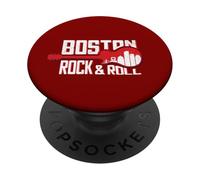 Gráfico Vintage del Horizonte de Boston Dentro de una Guitarra, bajo, Fan del Rock PopSockets PopGrip Adhesivo