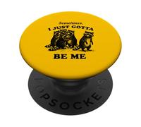 Gráfico Vintage Divertido de Mapache a Veces I Just Gotta Be Me PopSockets PopGrip Adhesivo