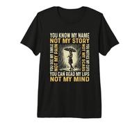 Gráfico Vintage Divertido para Mujer de You Know My Name Not My Story Camiseta Premium