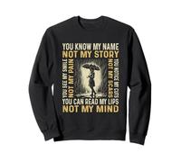 Gráfico Vintage Divertido para Mujer de You Know My Name Not My Story Sudadera
