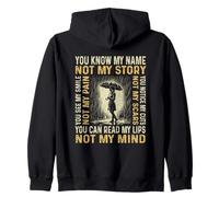 Gráfico Vintage Divertido para Mujer de You Know My Name Not My Story Sudadera con Capucha
