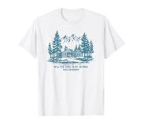 Gráfico Vintage para Hombre de Will You Come To My Cottage This Summer Camiseta