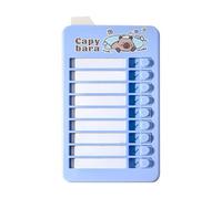 Gráfico Visual De Horario Diario, Diseño De Seguridad Apto Para Niños, 11,8x6,5 Cm, Autoverificador De Lista De Verificación, Gráfico De Gestión, Diseño Fácil De Limpiar, Para El Hogar Familiar Y El