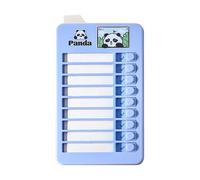 Gráfico Visual De Horario Diario, Diseño De Seguridad Apto Para Niños, 11,8x6,5 Cm, Autoverificador De Lista De Verificación, Gráfico De Gestión, Diseño Fácil De Limpiar, Para El Hogar Familiar Y El