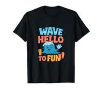 Gráfico Wave Hello to Fun Summer Beach Camiseta