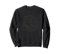 Gráfico Western Vintage de Alien Cowboy Bird Desert UFO Sudadera