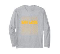 Gráfico WT del University Varsity-Gold Color Say Less Repeat Manga Larga