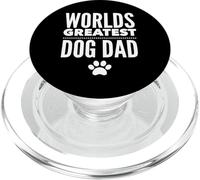 Gráficos Blancos con Estampado de Patas de papá y Perro de Worlds Greatest PopSockets PopGrip para MagSafe