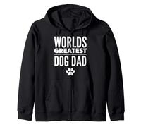 Gráficos Blancos con Estampado de Patas de papá y Perro de Worlds Greatest Sudadera con Capucha