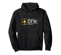 Gráficos de avión al Aeropuerto de Dallas Fort Worth DFW Texas Sudadera con Capucha
