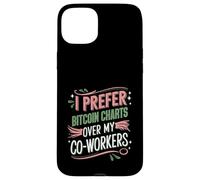 Gráficos de Bitcoin sobre compañeros de trabajo Cita divertida de criptomonedas Carcasa para iPhone 15 Plus