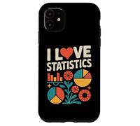 Gráficos de datos coloridos de I Love Statistics Carcasa para iPhone 11