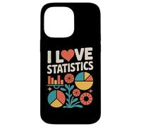 Gráficos de datos coloridos de I Love Statistics Carcasa para iPhone 14 Pro Max