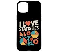 Gráficos de datos coloridos de I Love Statistics Carcasa para iPhone 15 Plus