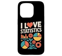 Gráficos de datos coloridos de I Love Statistics Carcasa para iPhone 15 Pro