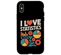 Gráficos de datos coloridos de I Love Statistics Carcasa para iPhone X/XS